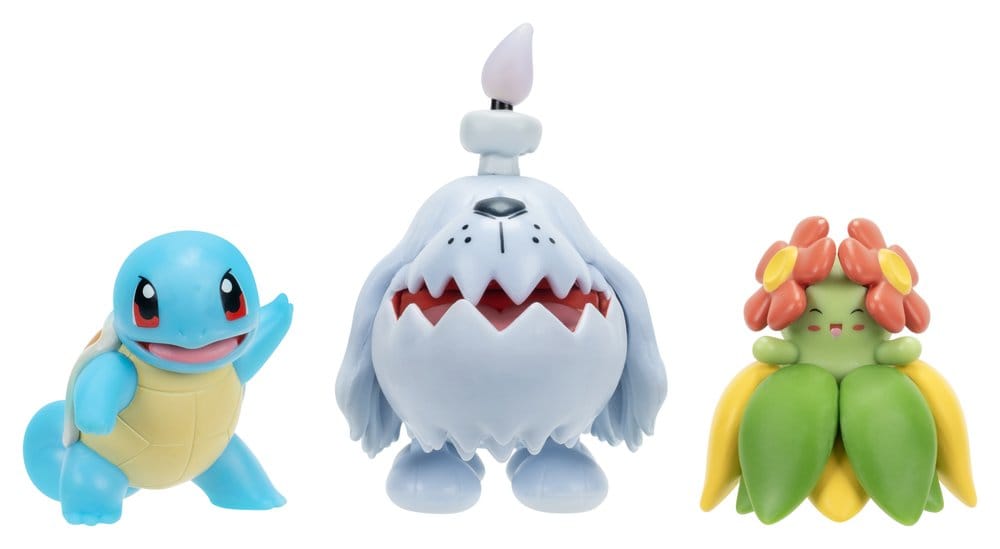 🧪 LAB | SU ORDINAZIONE Pokémon Battle Figure 3-Pack Squirtle, Greavard & Bellossom