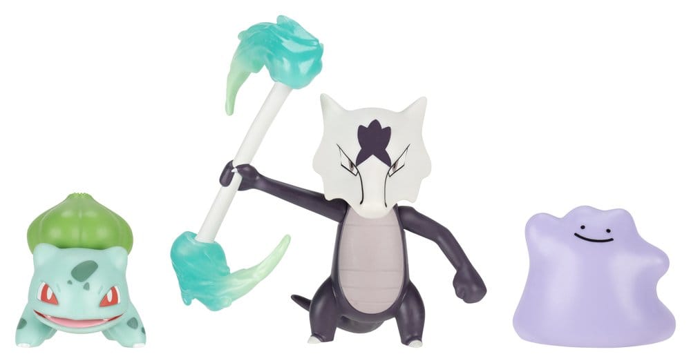 PREORDINE+ 02/2027 Pokémon Battle Figure Set Action Figures Bulbasaur, Ditto & Alolan Marowak (3-Pack)