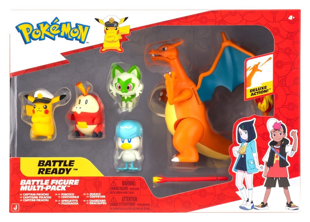 🧪 LAB | SU ORDINAZIONE Pokémon Battle Figure Action Figures 6-Pack Multi-Pack