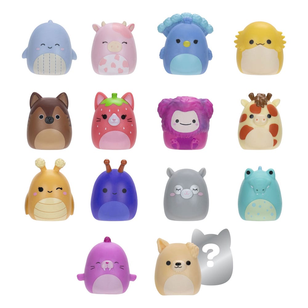 SU ORDINAZIONE Squishmallows Squish-a-longs minifigures Set of 14 Series 2 Style 2 2,5 cm