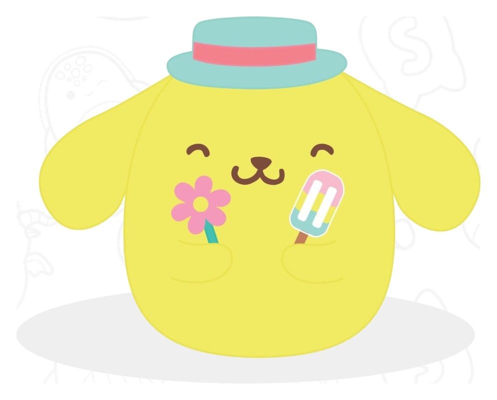 🧪 LAB | SU ORDINAZIONE Sanrio Squishmallow Plush Figure Hello Kitty and Friends Seize the Moment Pompompurin Popsicle 20 cm