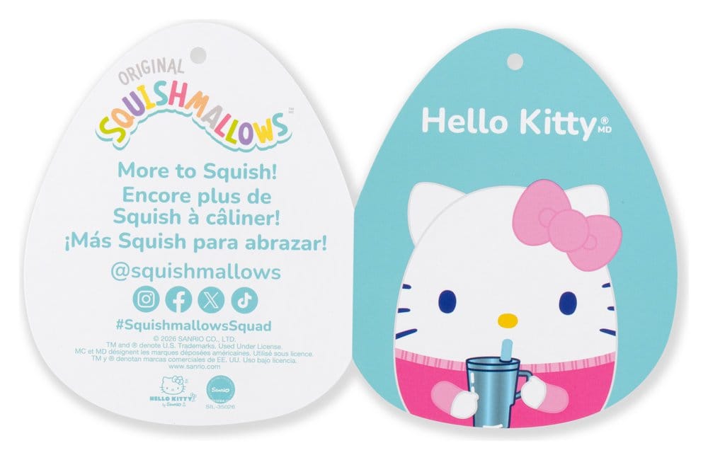 🧪 LAB | PREORDINE+ 11/2026 Squishmallows Hello Kitty and Friends Plush Hello Kitty Cup 30 cm