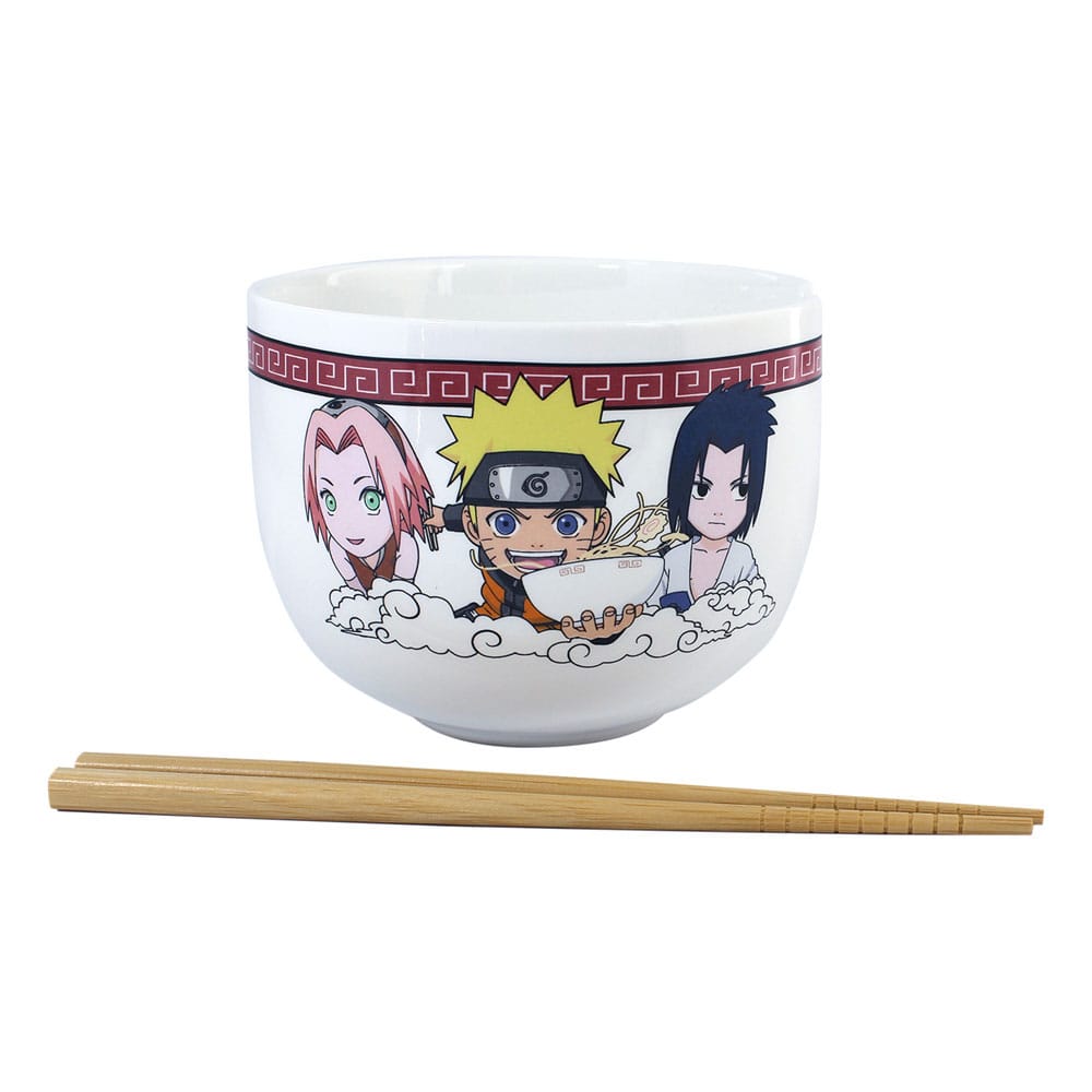 Auf Bestellung zubereitete Naruto Shippuden Ramen-Schüssel mit Essstäbchen, Team Seven, 414 ml