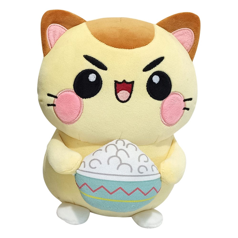 MADE TO ORDER Funny Cat Plush Figure Cat with Rice 25 cm