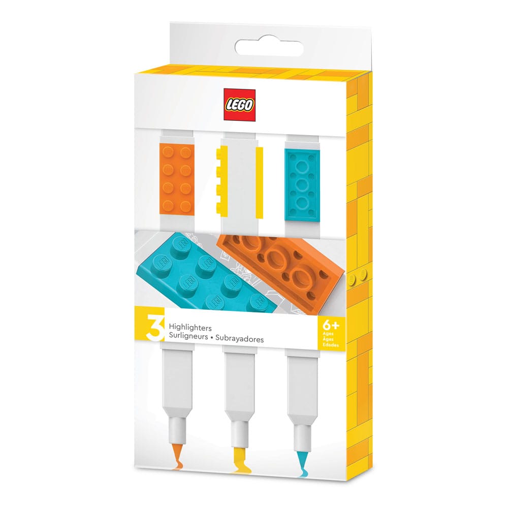 SU ORDINAZIONE LEGO Highlighters 3-Pack Bricks