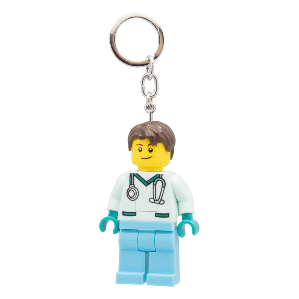 MADE TO ORDER LEGO Minifigures Light-Up Keychain Doctor 8 cm
