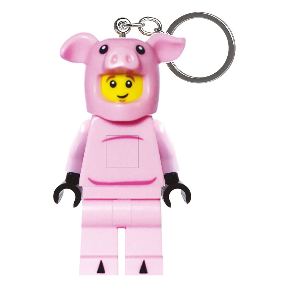 MADE TO ORDER LEGO Minifigures Light-Up Keychain Piggy Guy 8 cm