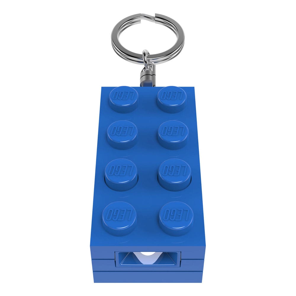 MADE TO ORDER LEGO Minifigures Light-Up Keychain Stone blue 8 cm