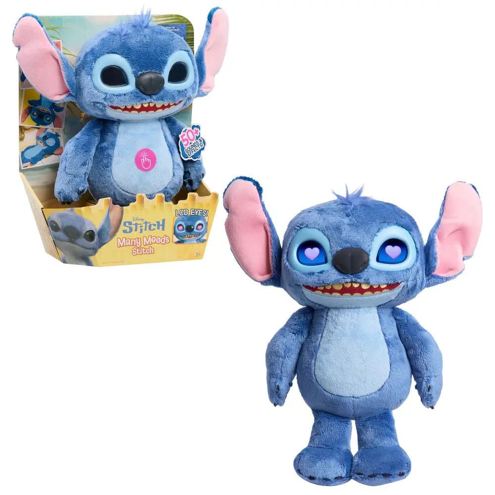 🧪 LAB | SU ORDINAZIONE Lilo & Stitch Plush Figure with LCD Visual Effects and Sounds The Many Mood Stitch 36 cm