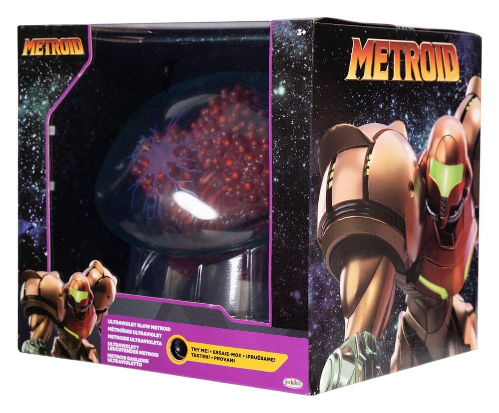 🧪 LAB | SU ORDINAZIONE World of Nintendo Metroid Prime Actionfigure Metroid Ultraviolet Glow 15 cm