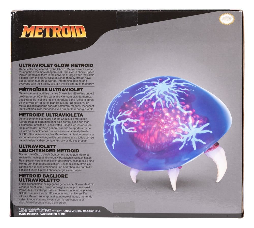 🧪 LAB | SU ORDINAZIONE World of Nintendo Metroid Prime Actionfigure Metroid Ultraviolet Glow 15 cm
