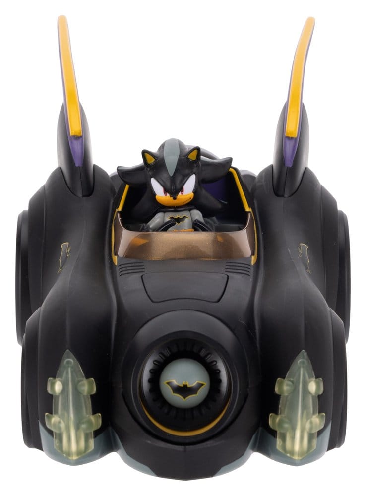 🧪 LAB | SU ORDINAZIONE DC x Sonic - The Hedgehog Action Figure with Vehicle Shadow Batman & Batmobile 6 cm