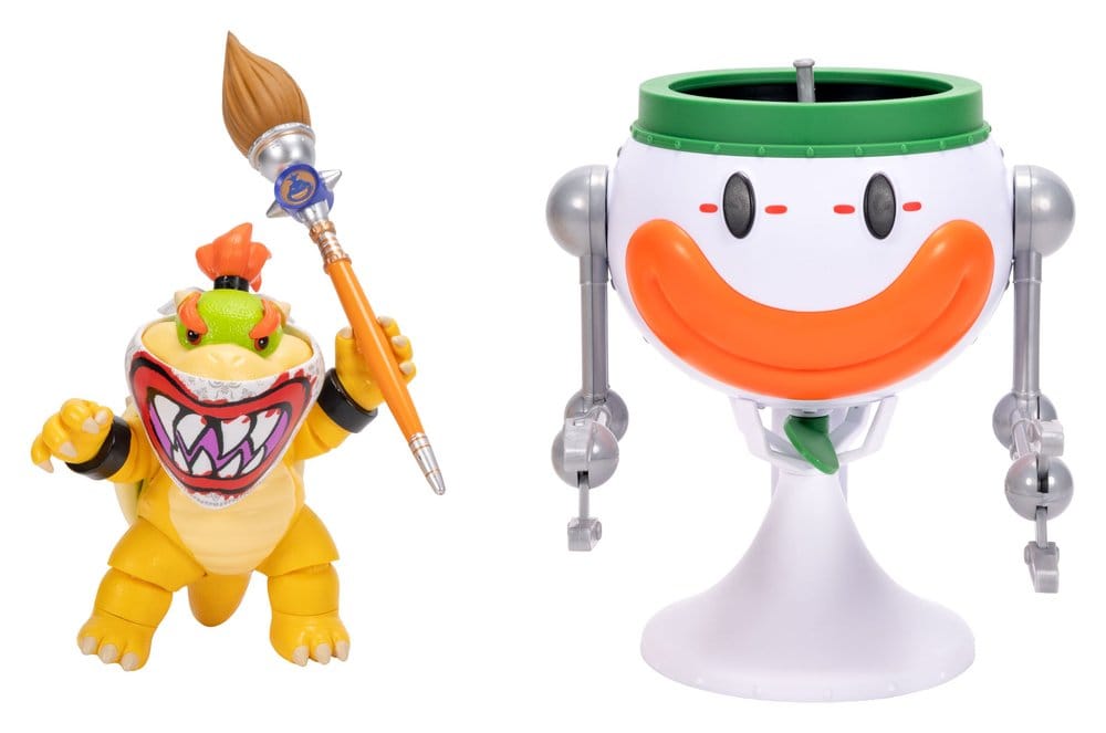 🧪 LAB | SU ORDINAZIONE The Super Mario Galaxy Movie Action Figure Bowser Jr. with Clown Car 13 cm