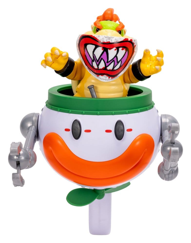 🧪 LAB | SU ORDINAZIONE The Super Mario Galaxy Movie Action Figure Bowser Jr. with Clown Car 13 cm