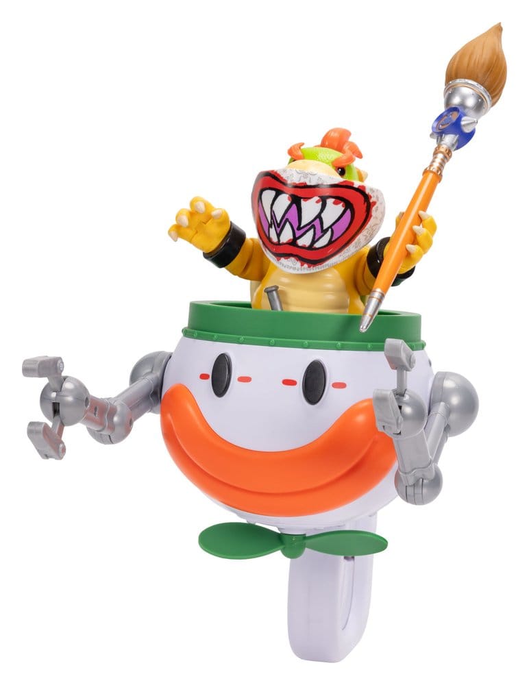 🧪 LAB | SU ORDINAZIONE The Super Mario Galaxy Movie Action Figure Bowser Jr. with Clown Car 13 cm