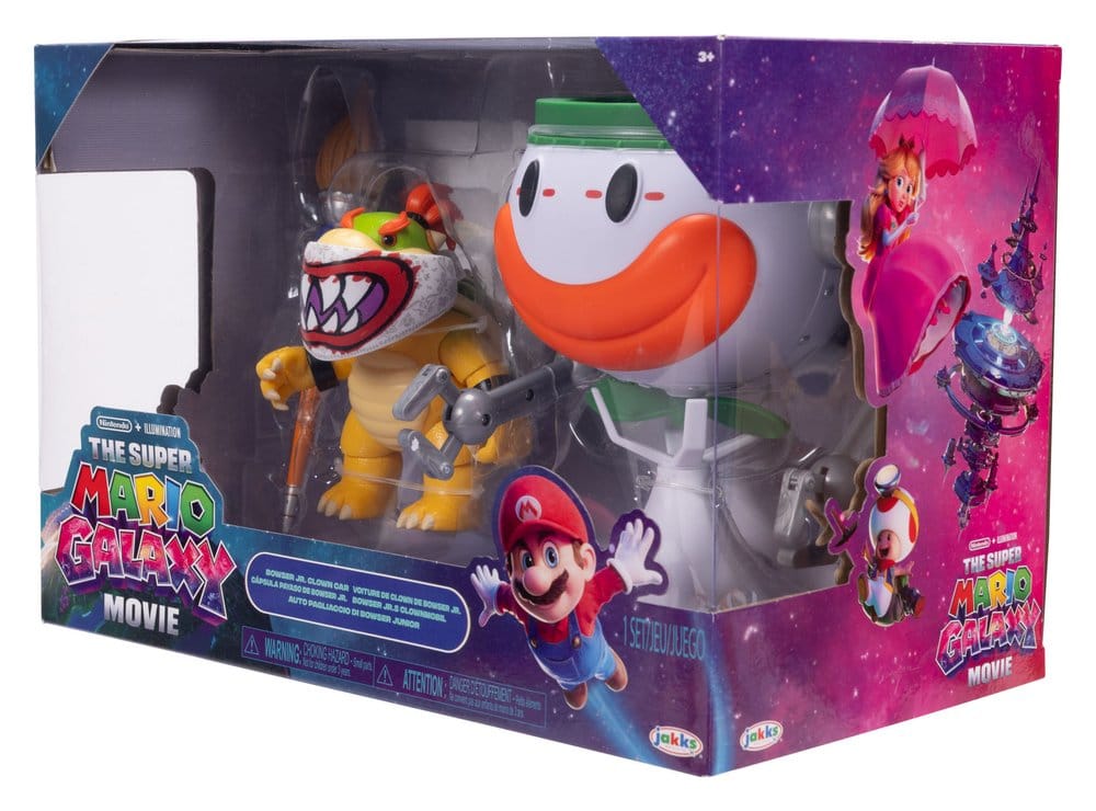 🧪 LAB | SU ORDINAZIONE The Super Mario Galaxy Movie Action Figure Bowser Jr. with Clown Car 13 cm