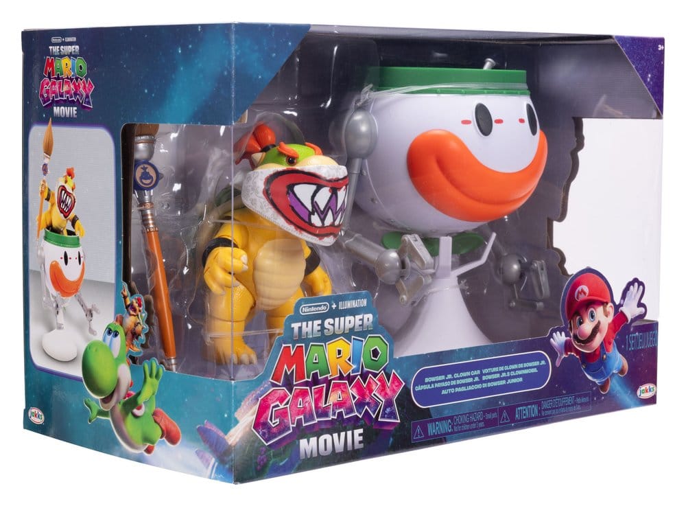 🧪 LAB | SU ORDINAZIONE The Super Mario Galaxy Movie Action Figure Bowser Jr. with Clown Car 13 cm