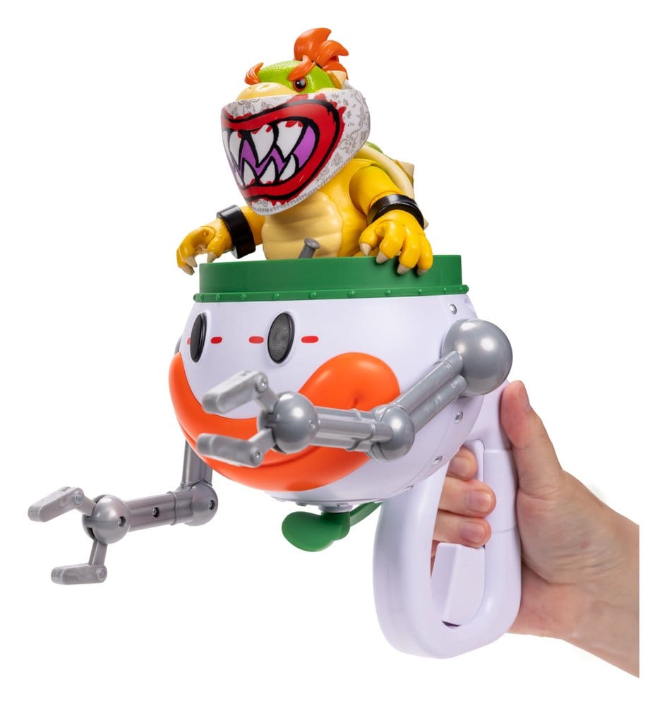 🧪 LAB | SU ORDINAZIONE The Super Mario Galaxy Movie Action Figure Bowser Jr. with Clown Car 13 cm