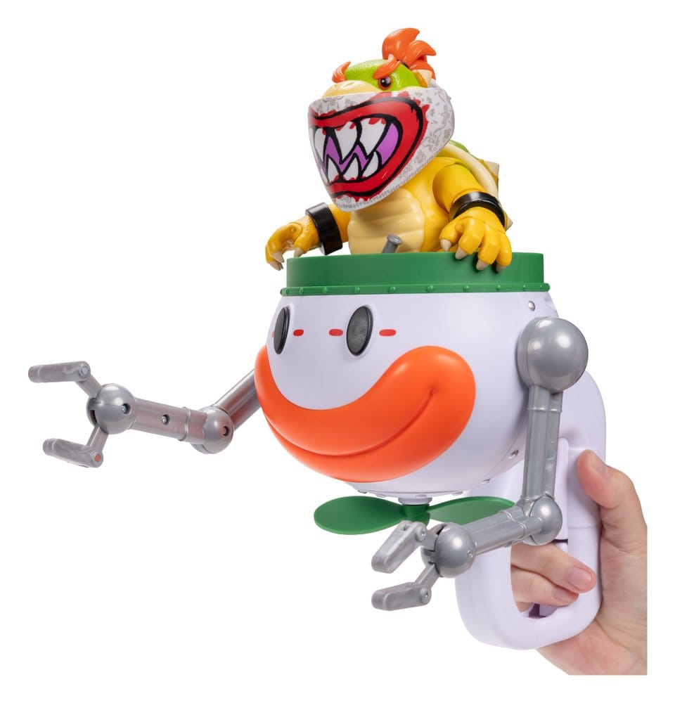 🧪 LAB | SU ORDINAZIONE The Super Mario Galaxy Movie Action Figure Bowser Jr. with Clown Car 13 cm