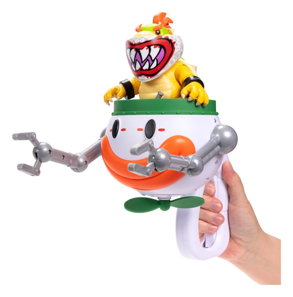 🧪 LAB | SU ORDINAZIONE The Super Mario Galaxy Movie Action Figure Bowser Jr. with Clown Car 13 cm