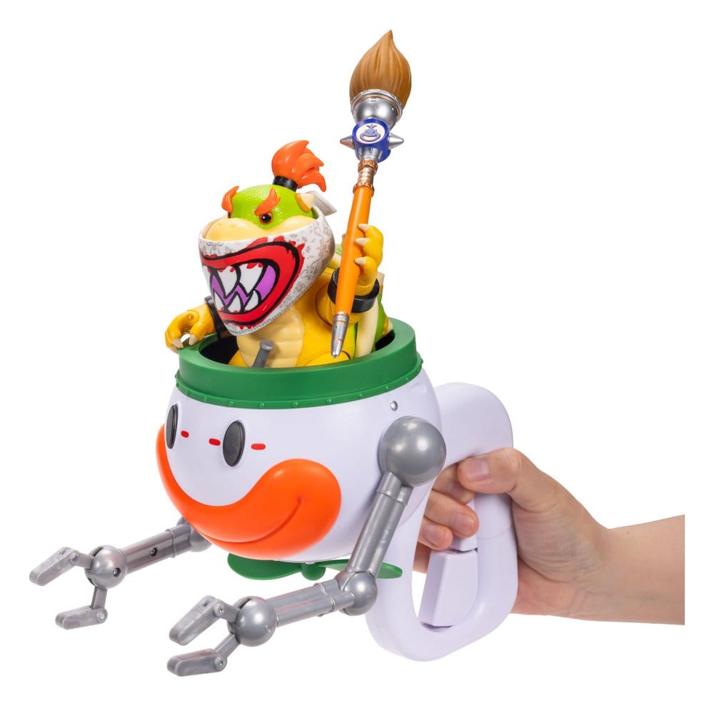 🧪 LAB | SU ORDINAZIONE The Super Mario Galaxy Movie Action Figure Bowser Jr. with Clown Car 13 cm