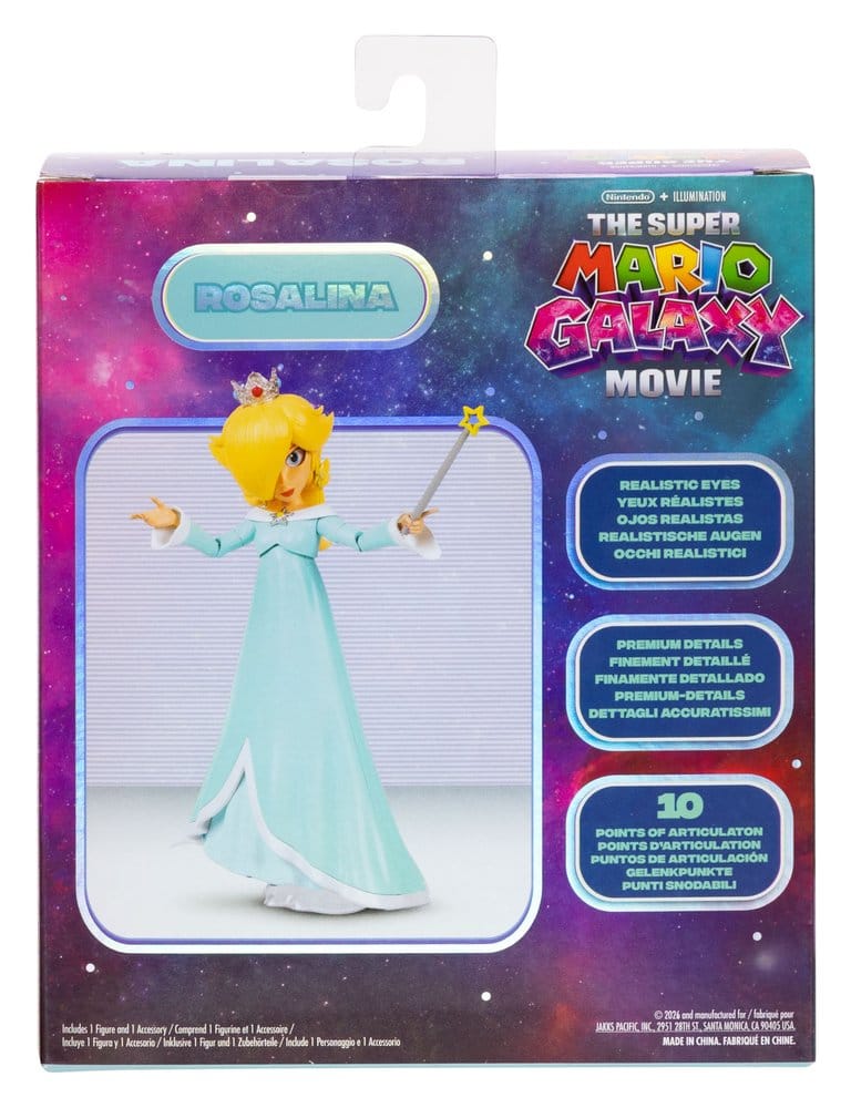 🧪 LAB | SU ORDINAZIONE The Super Mario Galaxy Movie Action Figure Rosalina 13 cm