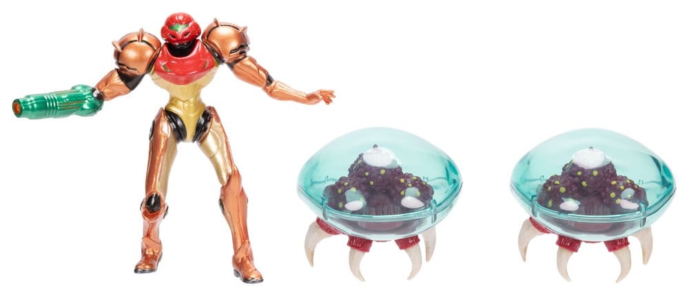 🧪 LAB | SU ORDINAZIONE World of Nintendo Metroid Mini Figure 3-Pack Samus Bounty Hunter 6 cm