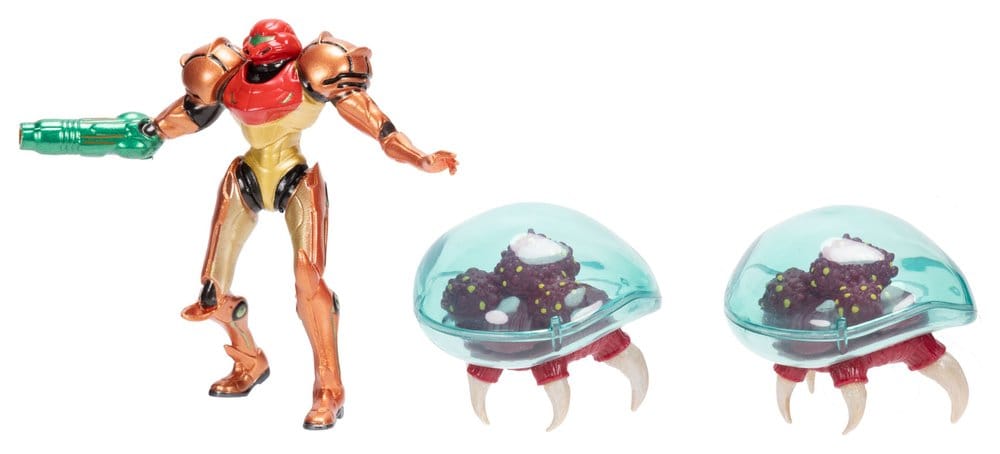 🧪 LAB | SU ORDINAZIONE World of Nintendo Metroid Mini Figure 3-Pack Samus Bounty Hunter 6 cm