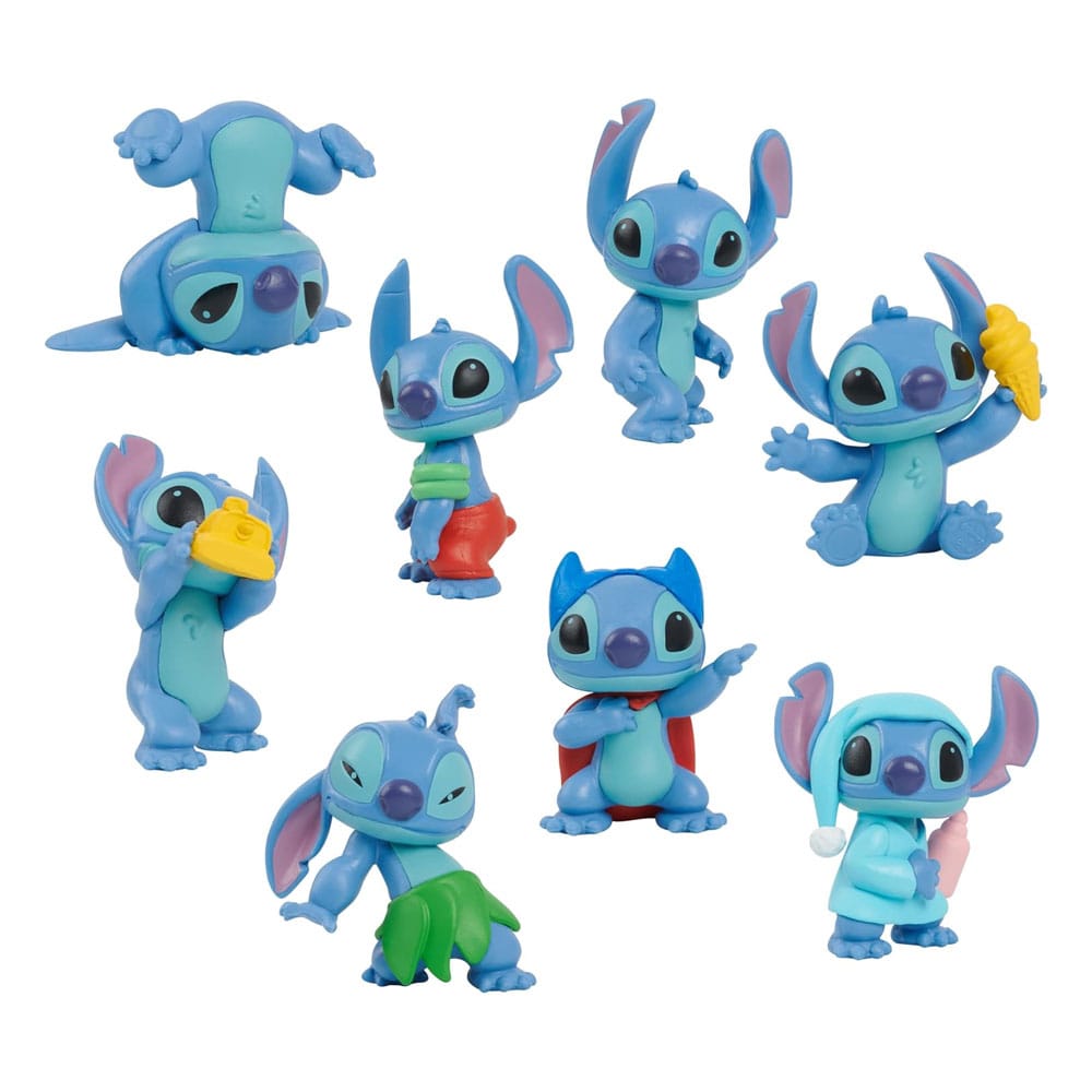 SU ORDINAZIONE Lilo & Stitch Mini Figure 8-Pack Stitch Collectible Figure Set 7 cm