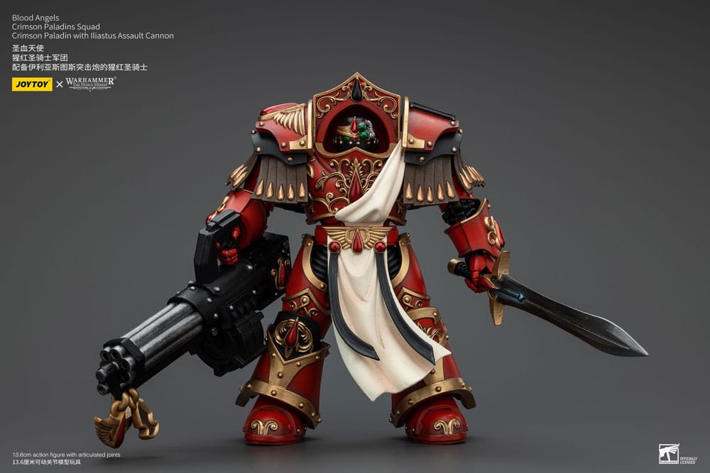 MADE TO ORDER Warhammer The Horus Heresy Action Figure 1/18 Blood Angels Crimson Paladins Squad Crimson Paladin with Iliastus Assault Cannon 14 cm *SPECIAL PRICE*
