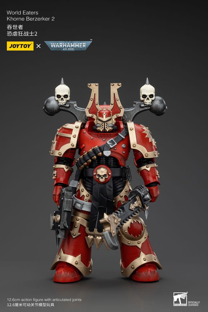 SU ORDINAZIONE Warhammer 40k Action Figure 1/18 World Eaters Khorne Berzerker 2 13 cm *PREZZO SPECIALE*