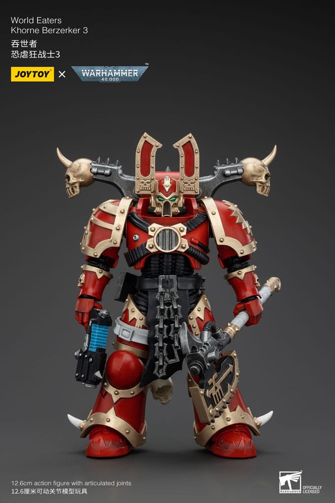 SU ORDINAZIONE Warhammer 40k Action Figure 1/18 World Eaters Khorne Berzerker 3 13 cm *PREZZO SPECIALE*
