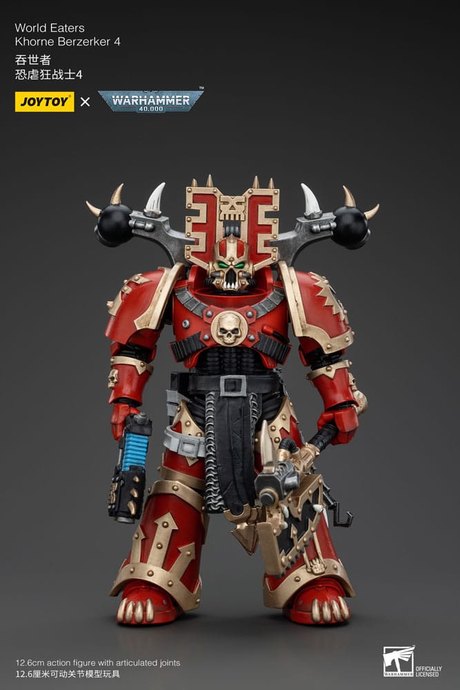 SU ORDINAZIONE Warhammer 40k Action Figure 1/18 World Eaters Khorne Berzerker 4 13 cm *PREZZO SPECIALE*