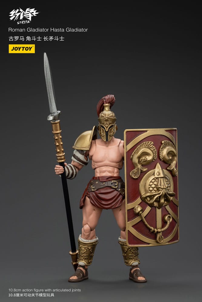 MADE TO ORDER Strife Actionfigur 1/18 Römischer Gladiator Hasta Gladiator 11 cm