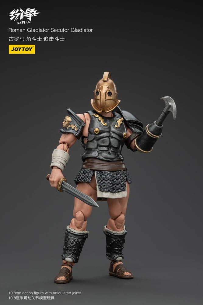 🧪 LAB | SU ORDINAZIONE Strife Action Figure 1/18 Roman Gladiator Secutor Gladiator 11 cm