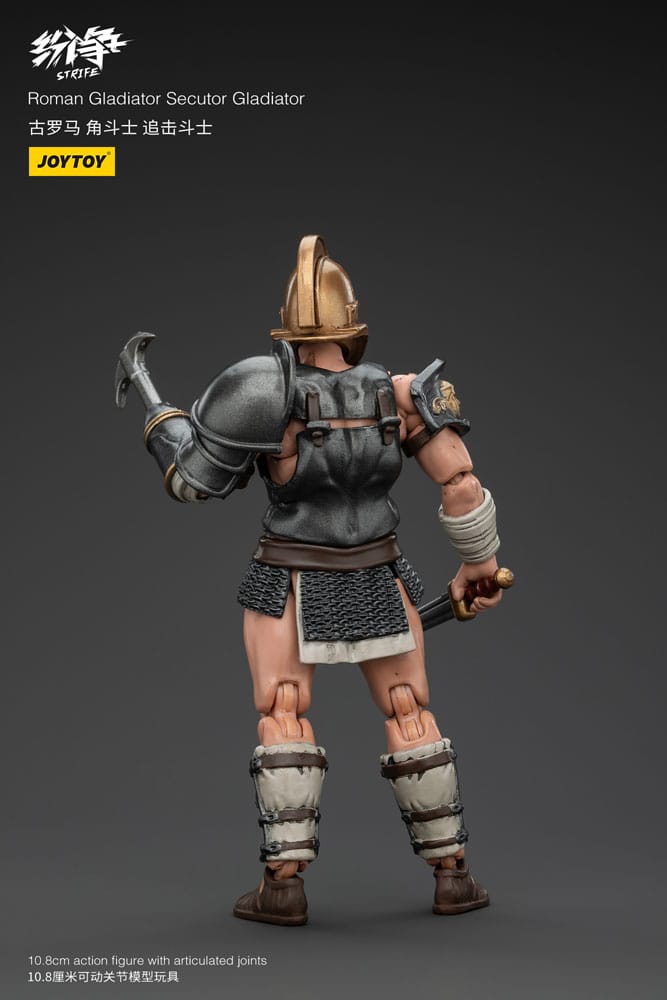🧪 LAB | SU ORDINAZIONE Strife Action Figure 1/18 Roman Gladiator Secutor Gladiator 11 cm