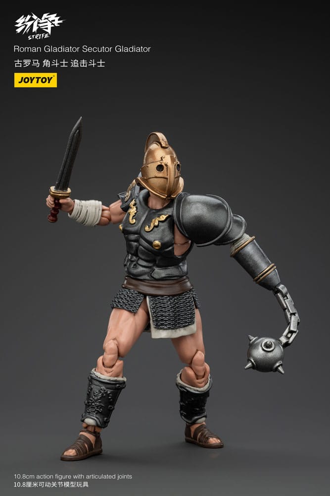 🧪 LAB | SU ORDINAZIONE Strife Action Figure 1/18 Roman Gladiator Secutor Gladiator 11 cm