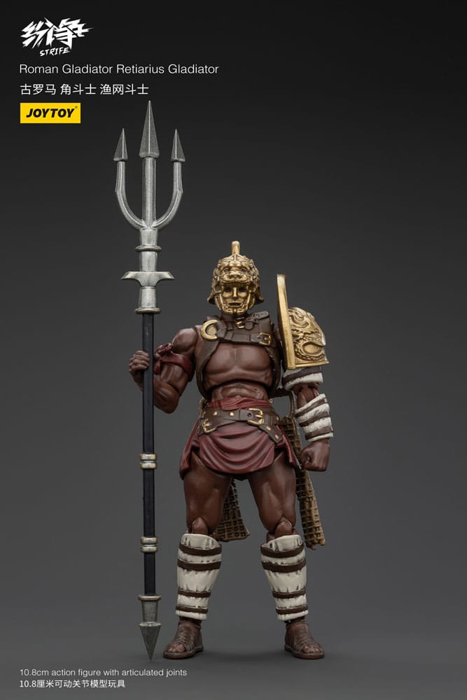 SU ORDINAZIONE Strife Action Figure 1/18 Roman Gladiator Retiarius Gladiator 11 cm