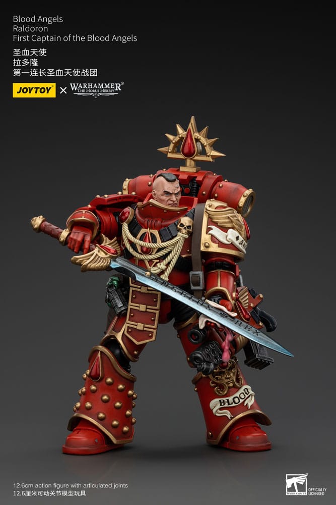 MADE TO ORDER Warhammer The Horus Heresy Action Figure 1/18 Blood Angels Raldoron First Captain of the Blood Angels 13 cm