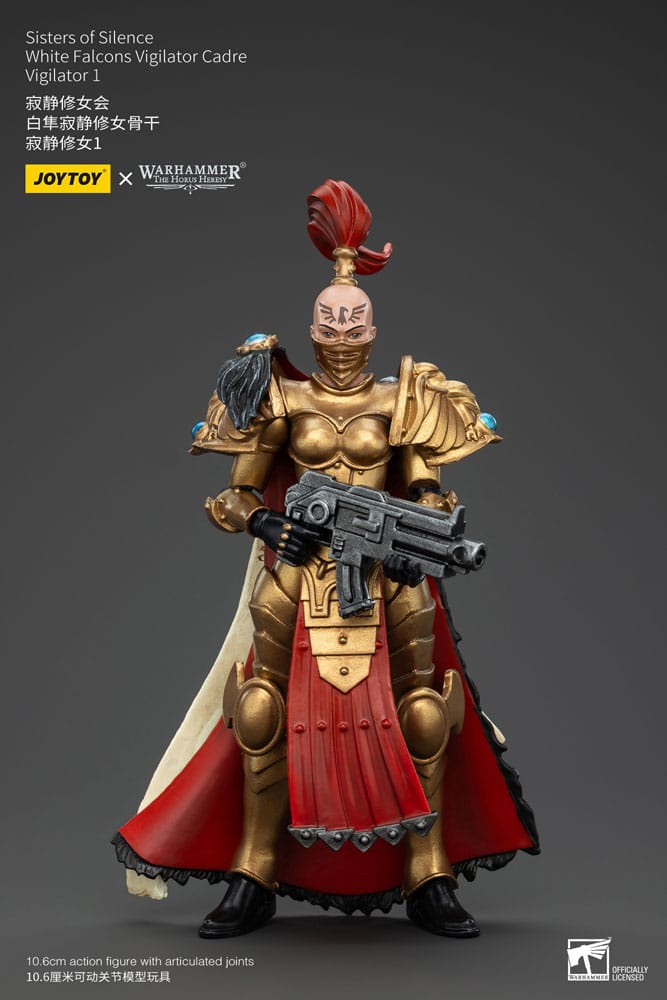 MADE TO ORDER Warhammer The Horus Heresy Actionfigur Sisters of Silence White Falcons Vigilator Cadre Vigilator 1 19 cm