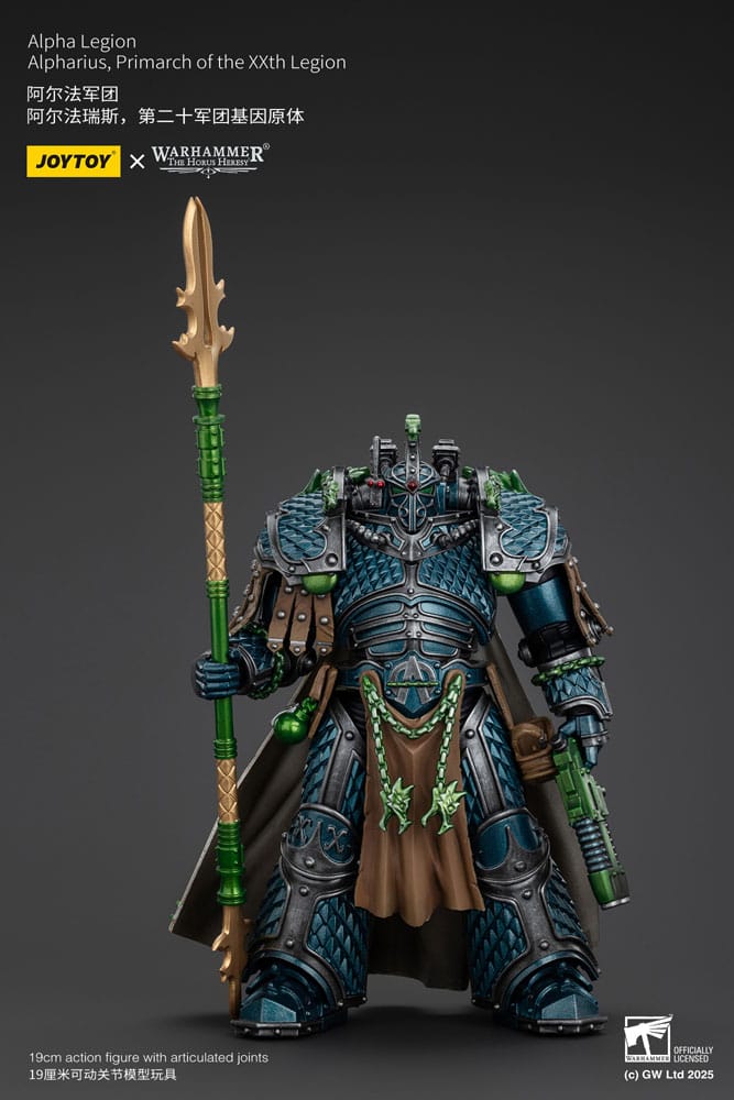 SU ORDINAZIONE Warhammer The Horus Heresy Action Figure Alpha Legion Alpharius, Primarch of the XXth Legion 25 cm