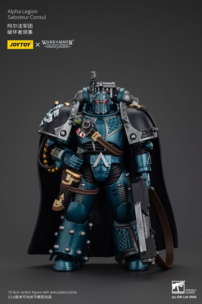 Auf Bestellung gefertigt: Warhammer The Horus Heresy Actionfigur Alpha Legion Saboteur Consul 20 cm