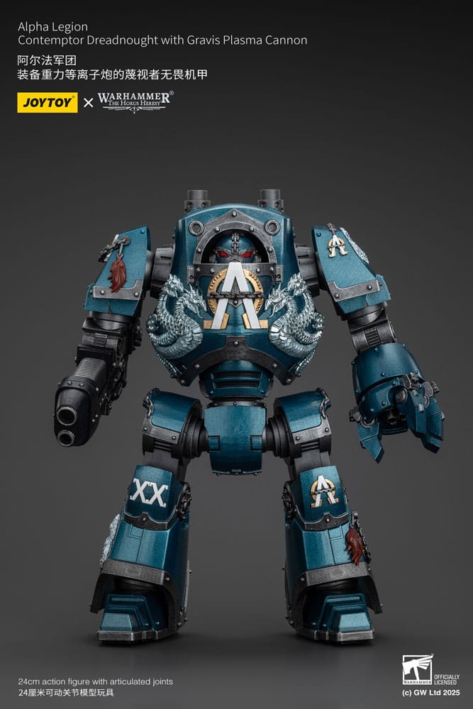 SU ORDINAZIONE Warhammer The Horus Heresy Action Figure Alpha Legion Contemptor Dreadnought with Gravis Plasma Cannon 25 cm