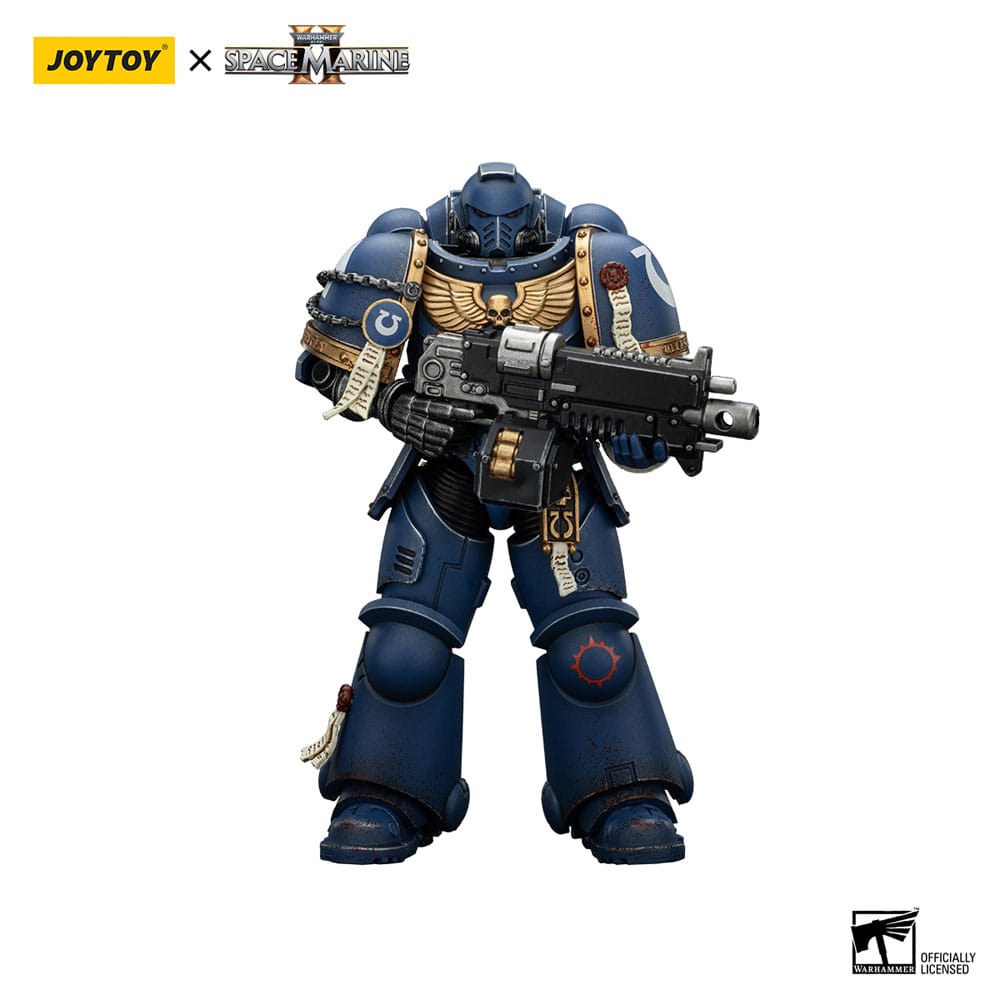 SU ORDINAZIONE Warhammer 40,000: Space Marine 2 Action Figure Ultramarines Brother Chairon Collectors Edition 13 cm ESAURITO