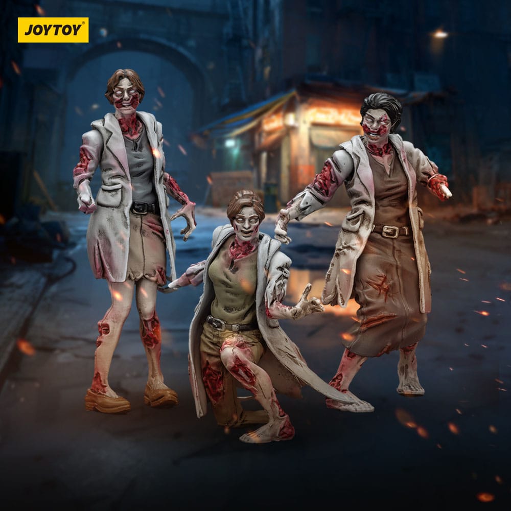 🧪 LAB | SU ORDINAZIONE Zombie Dark Source Action Figures 3-Pack Medics 8 cm