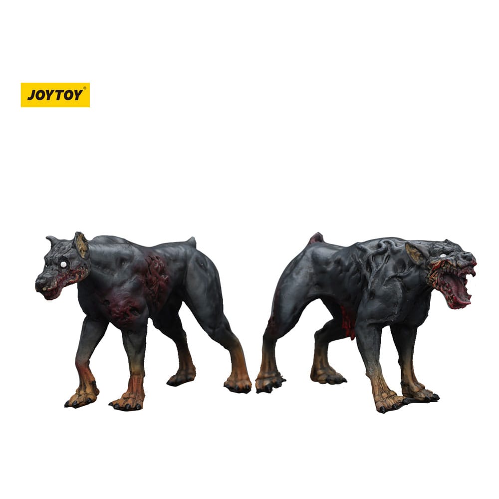 🧪 LAB | SU ORDINAZIONE Zombie Dark Source Action Figures 2-Pack Police Dogs 8 cm