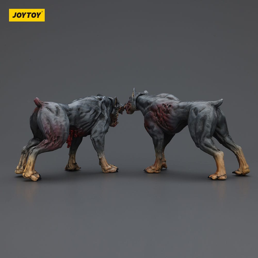 🧪 LAB | SU ORDINAZIONE Zombie Dark Source Action Figures 2-Pack Police Dogs 8 cm