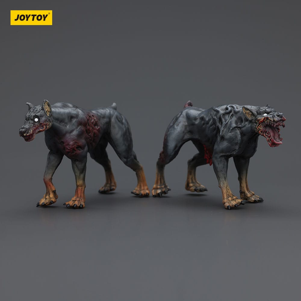 🧪 LAB | SU ORDINAZIONE Zombie Dark Source Action Figures 2-Pack Police Dogs 8 cm
