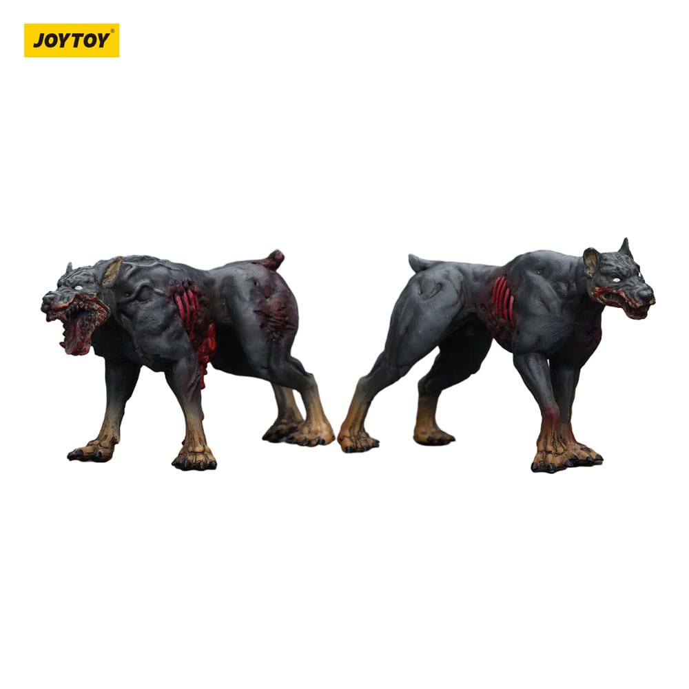 🧪 LAB | SU ORDINAZIONE Zombie Dark Source Action Figures 2-Pack Police Dogs 8 cm