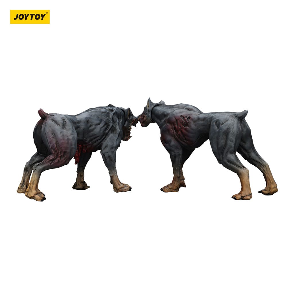 🧪 LAB | SU ORDINAZIONE Zombie Dark Source Action Figures 2-Pack Police Dogs 8 cm